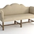 Modern Franck Sofa-Bench: Curations Limited 3D model small image 1