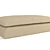 Leuven Beige Coffee Ottoman 3D model small image 1
