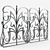 Fireplace Grate: Enhance Your Hearth 3D model small image 1