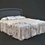 Classic Bed Set 3D model small image 1