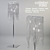 Eleganza Venezia Torche 190cm: Cascading Glass Pendant & Chromed Steel Frame 3D model small image 1