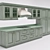 Italian Carrara Kitchen Model 3D model small image 1