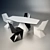 Elegant Dining Set by Vandom 3D model small image 1