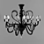 Elegant Black Chandelier: Giovanni Sforza 3D model small image 1