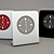 Minimalist Table Clock Punkt 3D model small image 1