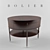 Elegant Rosenaue Oval Side Table 3D model small image 1