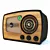 Vintage VEF-557 Radio Receiver 3D model small image 1