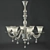 Italian Andromeda Be Vain Chandelier 3D model small image 1