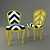 Elegant French Provincial Side Chair 3D model small image 1