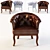 Modern Velvet Armchair - 3D Max, FBX, OBJ 3D model small image 1