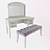 Elegant Volpi Vanity Table 3D model small image 1