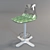 Elegant Bar Stool for Modern Spaces 3D model small image 1