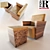Elegant Lord Armchair by Riva 1920 3D model small image 1
