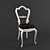 Elegant White Chair 3D model small image 1