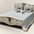 Elegant Vintage Bed 3D model small image 1