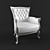 Augusta Tufted Accent Chair 3D model small image 1