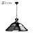 Sleek Gun Metal Pendant Light 3D model small image 1