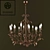 Elegante Handcrafted Chandelier: MM Lampadari 3D model small image 1