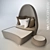 Elegant Atmosphera Pasha Pendant Light 3D model small image 1
