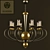 Handcrafted Murano Glass Chandelier 3D model small image 1