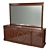 Elegant Angelo Cappellini Rubens Dresser & Mirror Set 3D model small image 2