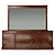 Elegant Angelo Cappellini Rubens Dresser & Mirror Set 3D model small image 3
