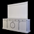Elegant Angelo Cappellini Rubens Dresser & Mirror Set 3D model small image 5