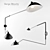 Serge Mouille 2-Arm Sconce 3D model small image 1