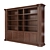 Elegant Canova&Rialto Bookcase: L-3150mm, W-490mm, H-2360mm 3D model small image 2