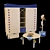 Haba Children's Furniture Set - Bed, Wardrobe, Chair, Table, and More! 3D model small image 2