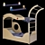 Haba Children's Furniture Set - Bed, Wardrobe, Chair, Table, and More! 3D model small image 4