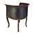 Bamax Lord Style Armchair: Classic Elegance 3D model small image 3