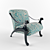 Lion-Themed Armchair 3D model small image 1