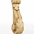 Handcrafted Wood Console 3D model small image 1