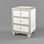 Jolie Bedside Chest: Elegant and Functional 3D model small image 1