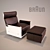 Braun Design Chair 3D model small image 1