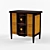 Elegant Nightstand N63 3D model small image 1