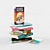 English Book Set: 10 Books - 14 Max Models 3D model small image 1