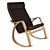 Swedish Poeng Rocking Chair by IKEA 3D model small image 1