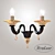 Luxury Nero Oro 24kt Vetri Lamp 3D model small image 1