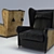 Baxter Pochette: 3ds Max & V-Ray Furniture Model 3D model small image 1