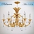 Elegant Palmera Chandelier 3D model small image 1