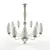 Title: Sleek Modern Chandelier 3D model small image 1