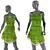 Salmon Dream Dress 3D model small image 1