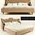 Elegant Fratelli Barri Bed 3D model small image 1