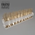 Halo Bleu Nature Wooden Metal Décor 3D model small image 1