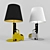 Title: Guns Bedside Lamp: Sleek and Stylish 3D model small image 1