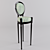 Nightclub Bar Stool: Sleek Design & Texture 3D model small image 1