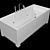 Minimalist Bathtub 3D model small image 1