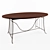 Parigi Rattan-Metal Dining Table 3D model small image 1